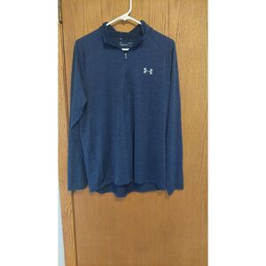 Under Armour Men’s UA Tech ½ Zip Long Sleeve Navy Blue L Moisture Wicking